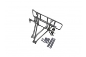 20" Black Aluminium Mountain Bike City Bike E-Bike Bicycle Pannier Rack Adjustable Carrier Bicycle Pannier Rack