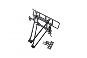 27\" 700C Black Aluminium Mountain Bike City Bike E-Bike Bicycle Pannier Rack Adjustable Carrier Bicycle Pannier Rack