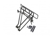 27" 700C Black Aluminium Bicycle Pannier Rack Adjustable Carrier Bicycle Pannier Rack