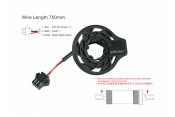 External Speed Sensor Left, 3P Non-waterproof female plug, Wire Length: 750 mm Thickness: 3.5 mm