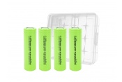 4x 2900mAh 18650 Rechargeable Battery Cells